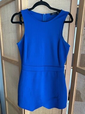 Soprano Cobalt Blue Sleeveless Mini Dress
